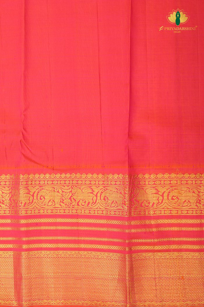 Kanchipuram Silk Stunning Black With Gold Zari Work Border
