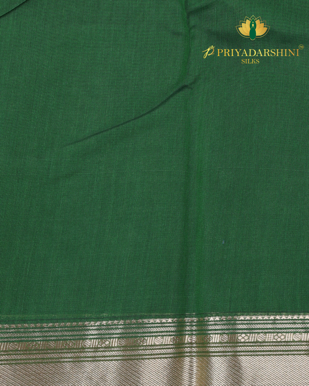 Emerald Green Warli Tribal Art Motif - Silk Cotton