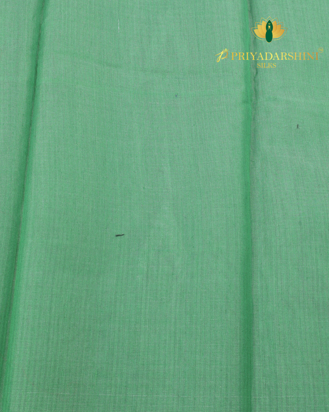 Pastel Green with Black and White Ikat Motif - Cotton