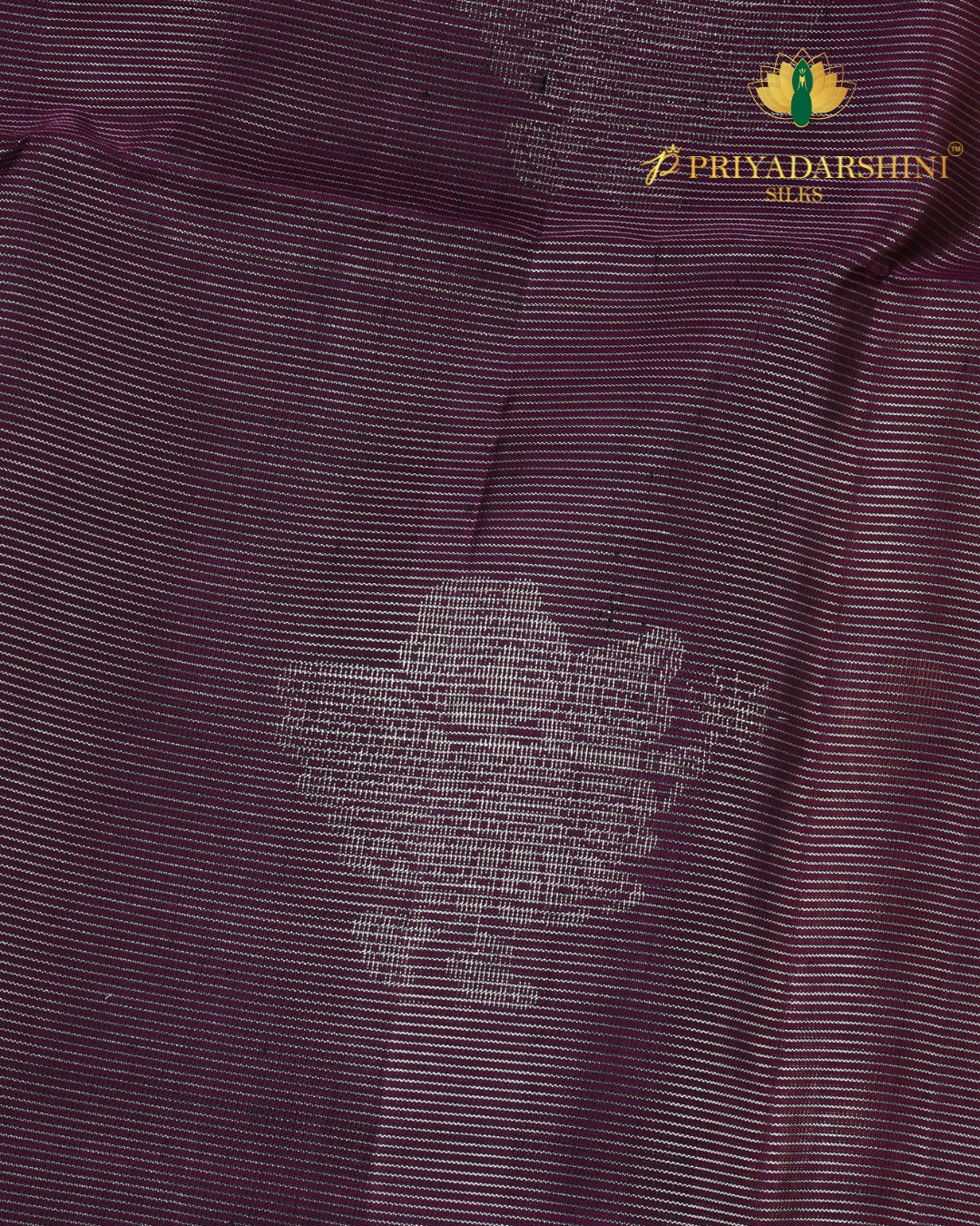 Plum Purple and Mustard Yellow Doll Motif - Soft Silk